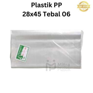 Plastik PP 28x45 Tebal 06 Kantong Plastik Snack Keripik Tebal Transparan Murah
