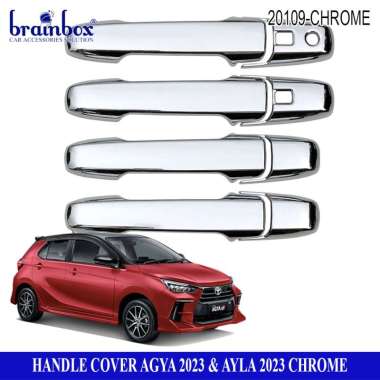 Handle Cover Agya Ayla 2023 Chrome Krom