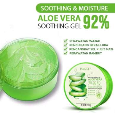 ORI 100% Masker Wajah Pelembab Korea/ Gel Pelembab Wajah Aloe Vera Untuk Masker Rambut Bibir Kering