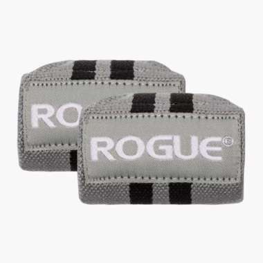Rogue Wrist Wraps Gray &amp; Black Authentic Wrap Support Straps Grey Abu