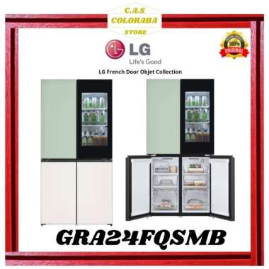 KULKAS LG GRA24FQSMB KULKAS SIDE BY SIDE INVERTER GR-A24FQSMB GRA24FQ GR-A24FQ 24FQSMBG KULKAS 4 PIN