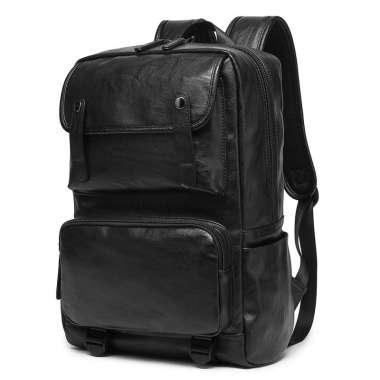 Luminox Tas Ransel Kasual Kulit PVC Sintetis IEH - Tas Ransel Pria Wanita Unisex - Backpack Daypack 