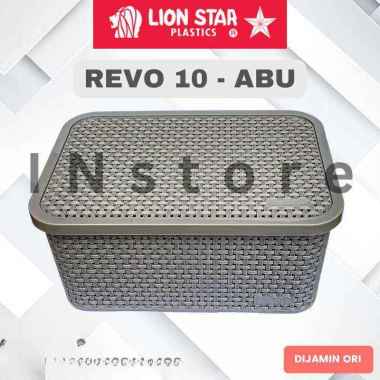 Lion Star - Revo Storage Box - Keranjang + Tutup - Revo 10-12 Revo 10 - Coklat