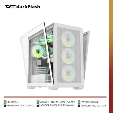 DARKFLASH DLX4000 MESH | Selection PC Case Putih