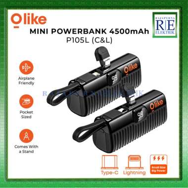 Olike Pocket PowerBank 4500 mAh P105C / P105L Direct Plug Lightning
