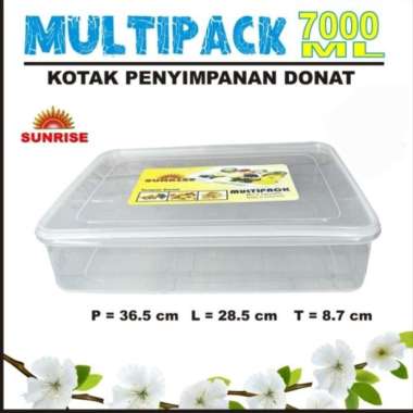 Kotak Toples Donat 7000 ml Sunrise Multipack Sealware Tempat Roti