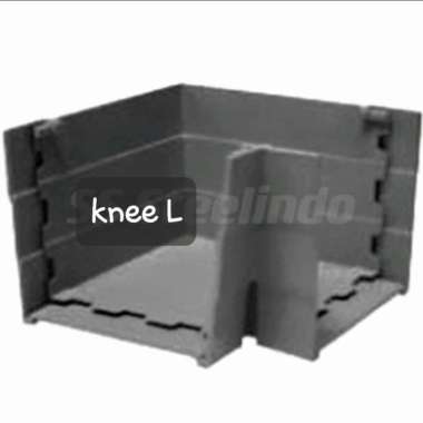 Perlengkapan Sambungan Talang Air Kotak PVC Corong Klem Knee Dop Sok - Sok Lurus Knee L