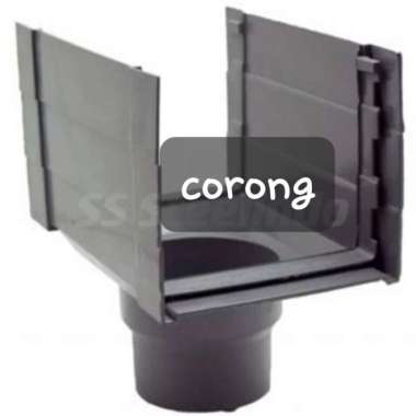 Perlengkapan Sambungan Talang Air Kotak PVC Corong Klem Knee Dop Sok - Sok Lurus Corong