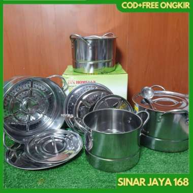 [COD] STEAMER STOCK POT + TEKO - PANCI KUKUS SET 555 INDIA HOMELUX / NAGAKO SSSQ-0001N HOMELUX