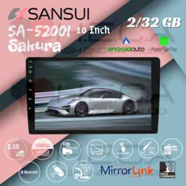 SANSUI Sakura 2/32 GB Android 10" Inch SA-5200I Head Unit Tape Mobil