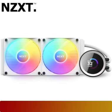 NZXT Kraken 240 RGB | 240mm AIO Liquid Cooling 1.54 inch LCD Display Putih