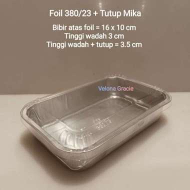 Alumunium Foil 380/23 TUTUP MIKA Tray Loyang Garuda Lasagna Mentai