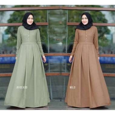 Gamis Maura Dress Maxi Wanita PREMIUM BERKUALITAS Milo