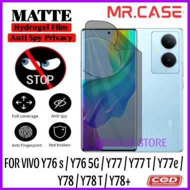 ANTIGORES HYDROGEL ANTI SPY PRIVACY MATTE VIVO Y76 S/ Y76 5G / Y77 / Y77 T / Y77E / Y78 / Y78 T / Y7