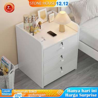Meja Nakas Minimalis Meja Samping D 3 laci