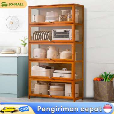 Lemari Dapur Rak Oven Microwave Lem Model B/kayu/5L/82CM
