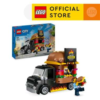 LEGO City 60404 Burger Truck (194 Pieces), Mainan, Building Block, Toys