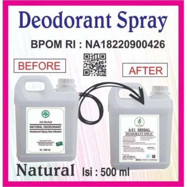 Deodorant Spray Tawas Cair Jerigen 500ml BPOM Abi A81 Herbal