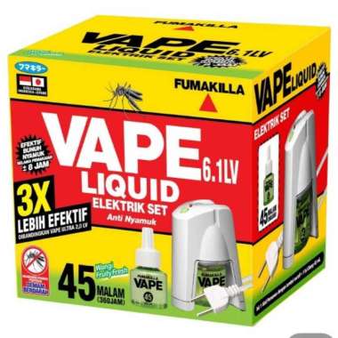 Vape liquid elektrik pembasmi nyamuk (alat + refill) Alat Putih