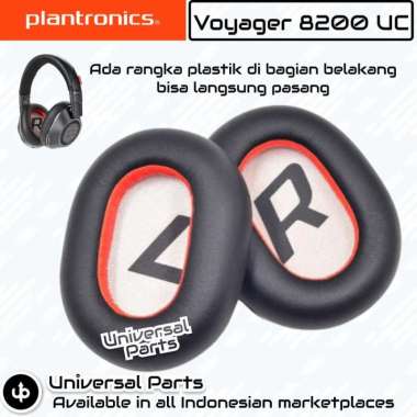 Bantalan Busa Plantronics Voyager 8200 UC Ear Pad Cup Foam Spons Black Orange