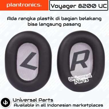 Bantalan Busa Plantronics Voyager 8200 UC Ear Pad Cup Foam Spons Full Black