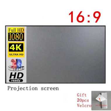 Kain Papan Layar Proyektor Infocus Anti light Ambient Screen L21 Silver