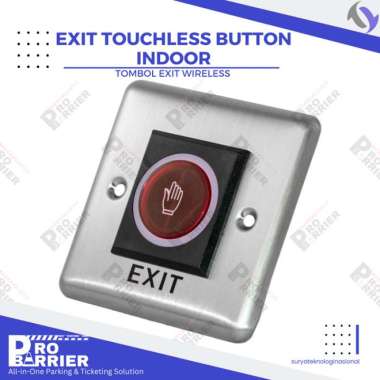 Tombol EXIT Touchless Sensor Button 'No Touch' LED Kotak