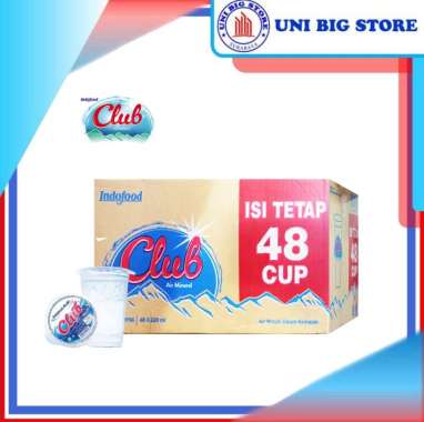 Club Air Mineral Gelas 220 ml DUS 48 Pcs