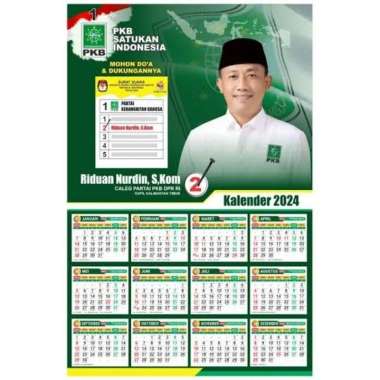 Cetak Print Kustom Kalender Caleg minimal 10 lembar A3+ ukuran 32.5cmx48.5 cm