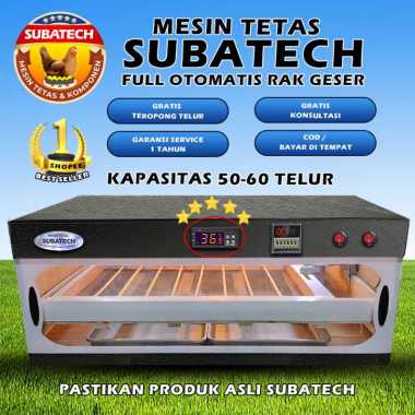 Mesin Tetas Telur Full Otomatis Penetas SUBATECH Rak Geser 50 60