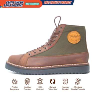 SPV BRADLEYS FOOTWEAR - MORRISON BROWN SEPATU BOOTS PRIA GENUINE LEATHER 41