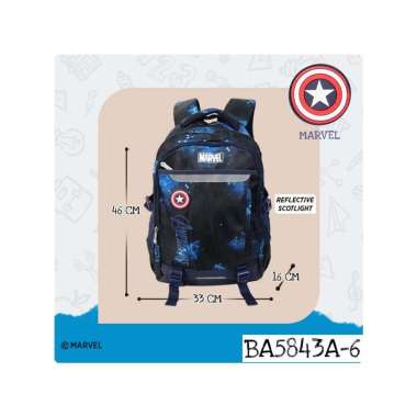 Goto Unito X Disney Marvel Tas Sekolah Backpack Ransel Anak Bag Besar BA5843A6 MARVEL