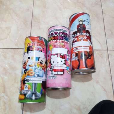 Celengan kaleng jumbo Celeng target size XXL
