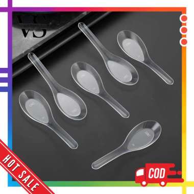 Sendok Makan Bebek Bening / Sendok Bebek Plastik Bening / Sendok Sup / Sendok Bebek Makan Plastik