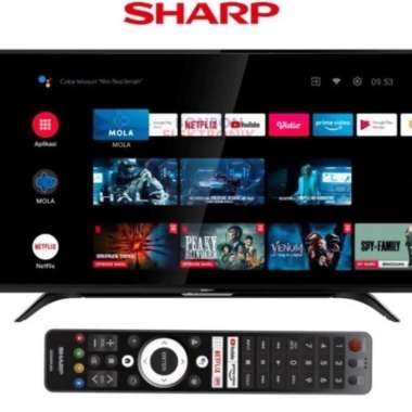 TV LED ANDROID SHARP 50EG1I (GARANSI RESMI 5 TAHUN ) - TV LED ANDROID SHARP 50 INCI - SHARP ANDROID TV 50 INCI - TV ANDROID MURAH - TV ANDROID 50 INCI