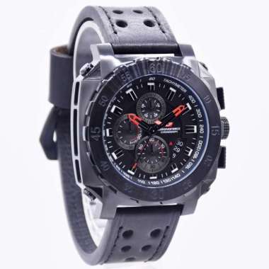 Jam Tangan Pria Chronoforce 5221 Leather Kulit Original Garansi Resmi Hitam