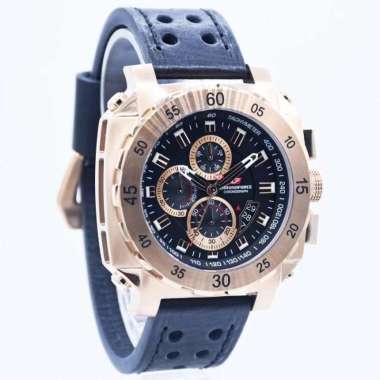 Jam Tangan Pria Chronoforce 5221 Leather Kulit Original Garansi Resmi rosegold