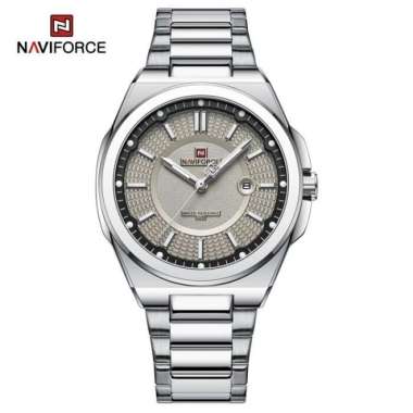 Jam Tangan Pria NAVIFORCE 9212 Analog Original NF9212 silver abu