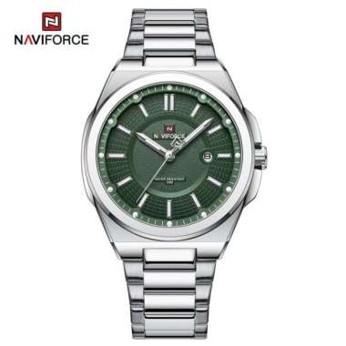 Jam Tangan Pria NAVIFORCE 9212 Analog Original NF9212 silver hijau