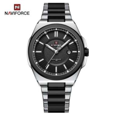 Jam Tangan Pria NAVIFORCE 9212 Analog Original NF9212 silver hitam