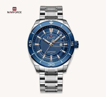 Jam Tangan Pria NAVIFORCE 9210 Analog NF9210 silver biru