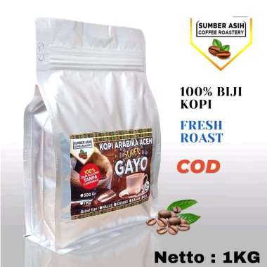 Kopi Arabika Aceh Gayo 1 Kg/ Roasted Commercial Esspresso Kasar