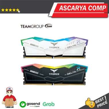 Team T-Force Delta RGB DDR5 64GB (2X32GB) 6000mhz Dual Channel putih
