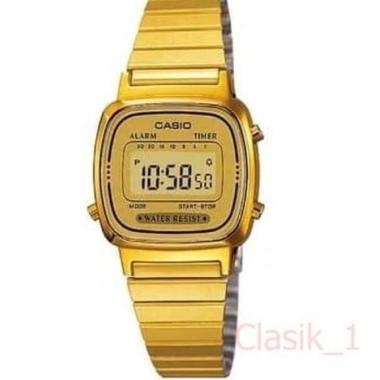 CASIO LA670WGA-9DF - Jam Tangan Wanita - Gold