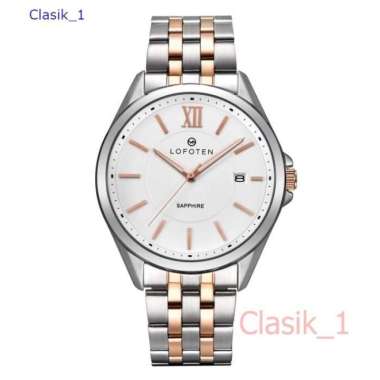 Original 100%!! LOFOTEN 8102 F-8102M Sapphire Jam Tangan Pria silver rose