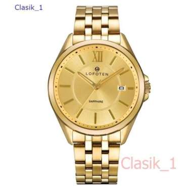 Original 100%!! LOFOTEN 8102 F-8102M Sapphire Jam Tangan Pria gold