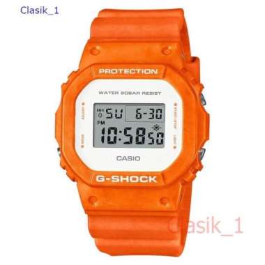 Original 100%!! Casio G-Shock DW-5600WS-4DR - Jam Tangan Pria - Orange