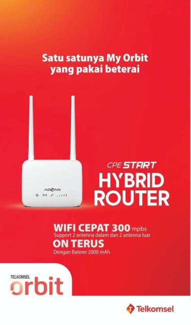 Modem Orbit Advan CPE Start Kuota Telkomsel 150gb)
