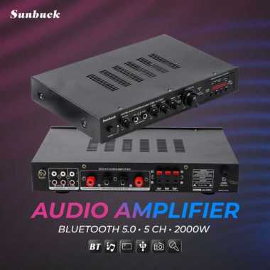 Sunbuck Audio Bluetooth 5.0 Amplifier 5 Ch Remote 2000W
