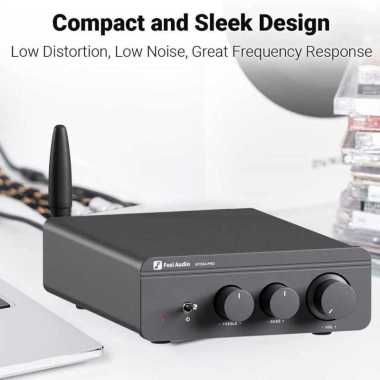 Fosi Audio Amplifier Bluetooth 5.0 Treble and Bass 300W x2 TPA3255